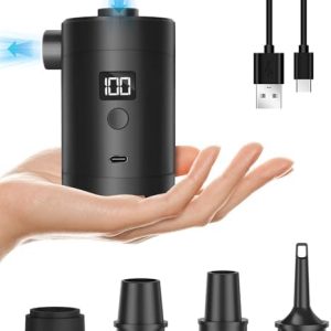 Portable Electric Air Pump for Inflating and Deflating Pool Floats & Air Mattresses - Type-C Charging, Perfect for Home